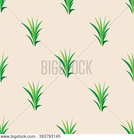 Seamless Pattern With Green Leaves Can Be Used For Fabric, Print, Wallpaper, Gift Wrapping, Wrapping