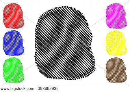 Asmara City (state Of Eritrea, Central Or Maakel Region) Map Vector Illustration, Scribble Sketch Ci