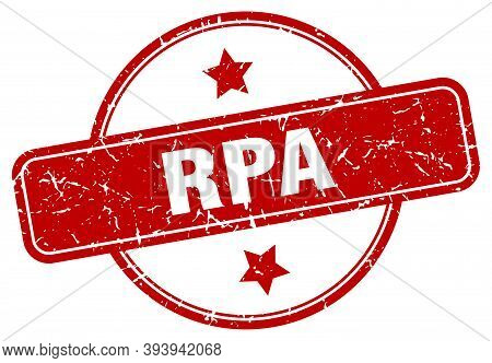 Rpa Stamp. Rpa Round Vintage Grunge Sign. Rpa