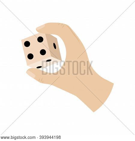 Isolated Play Parchis Activity Home With Hands Icon- Vector