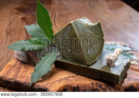 Blocks Of Handmade Bio Vegetal Laurel Bay Leaf Soap