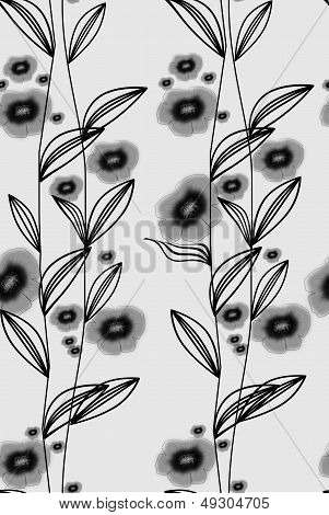 Seamless pattern with flowers