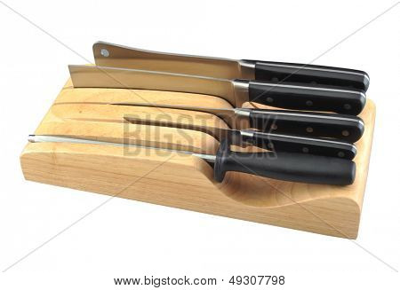 Couteau de cuisine isolé sur fond blanc