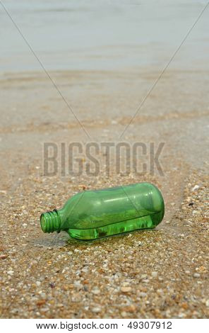 Im Meer Sand-Strand-Glas