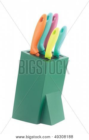Couteaux isolé sur fond blanc