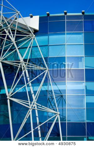 Detalle Resumen de edificio azul