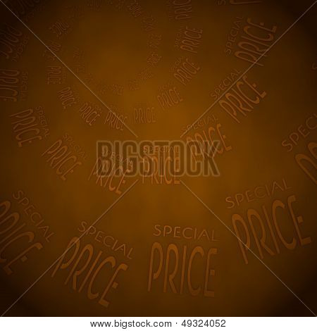 Special Price Label  On Vintage Background