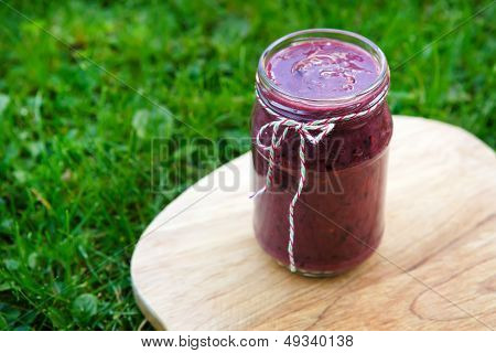 Fresh Smoothie Drink With Different Berries As Healthy Breakfast