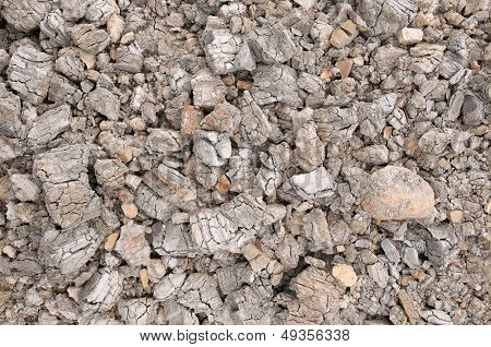Dry Soil In Mountains