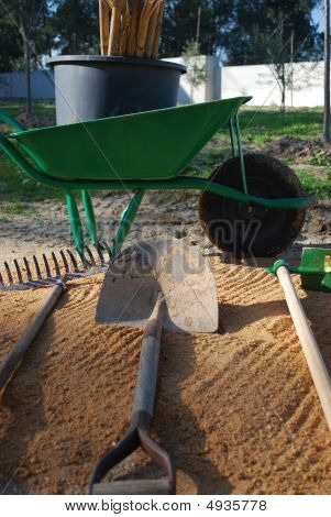 Ferramentas para o trabalho de agricultura