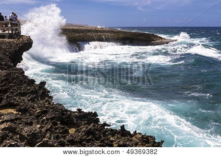 Rough Sea On Curacao