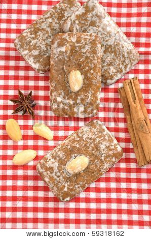German Gingerbread Lebkuchen Cookies for Christmas