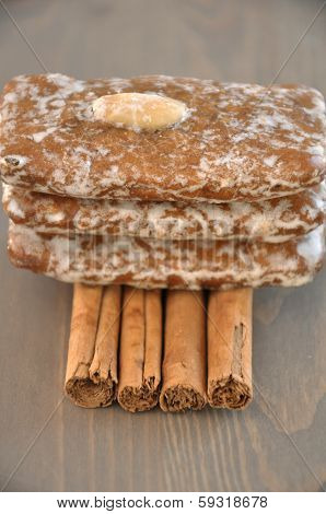 German Gingerbread Lebkuchen Cookies for Christmas