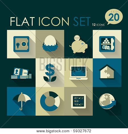 Finance & Investment Icon Set