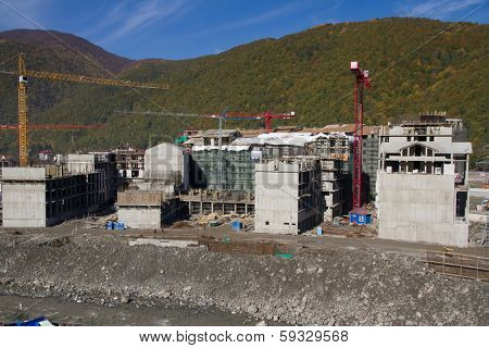 Krasnaya Polyana. Sochi. Building