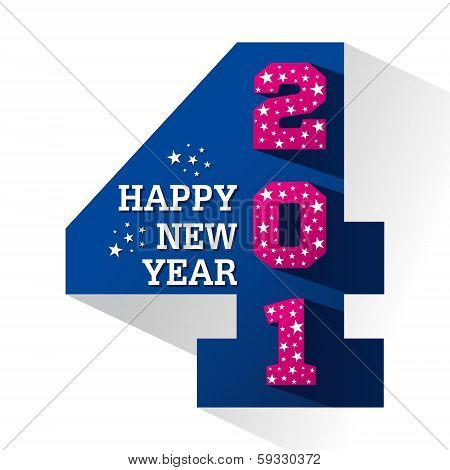 happy new year 2014 background vector