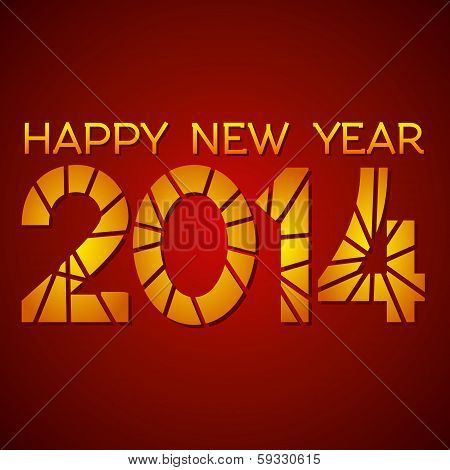 happy new year 2014 background vector