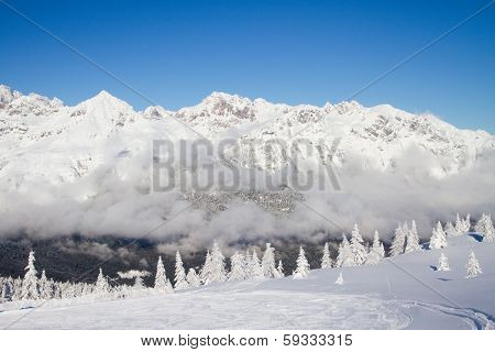 Dolomites in winter