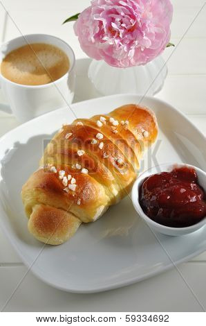 Freshly Baked Croissant for breakfast.