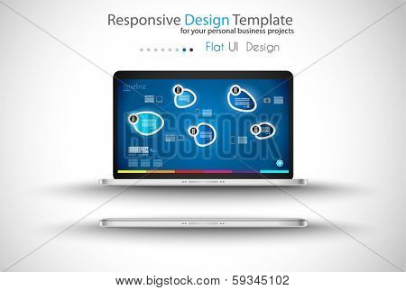 Modern devices mockups fpr your business projects. webtemplates included.