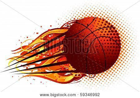 Basket With Flames