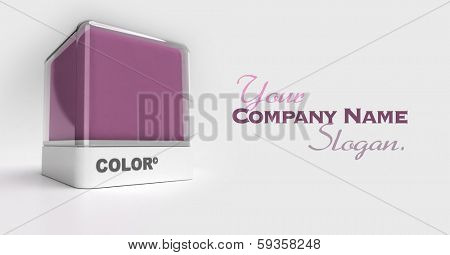 Design block in a purple color
