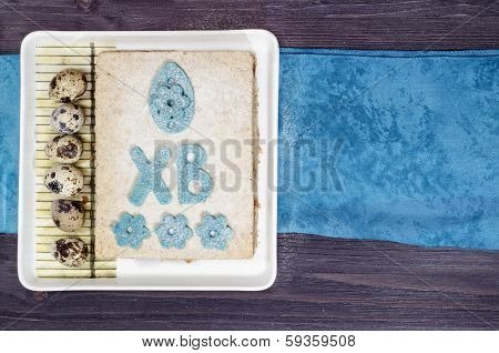 Pie Decorated Traditional Russian Easter Symbol