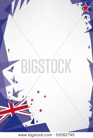 background origami of new zealand. a design background (Origami style) for a very nice poster