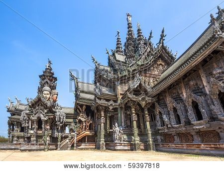 Sanctuary Of Truth In Pattaya, Thailand
