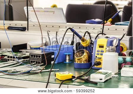 Electronics Equipment Assembly Workplace