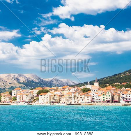 Baska, Krk, Croatia, Europe.