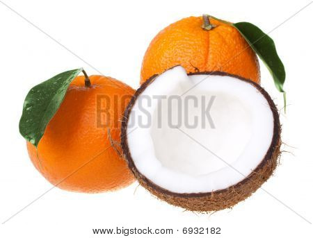 Hindistan cevizi ile turuncu