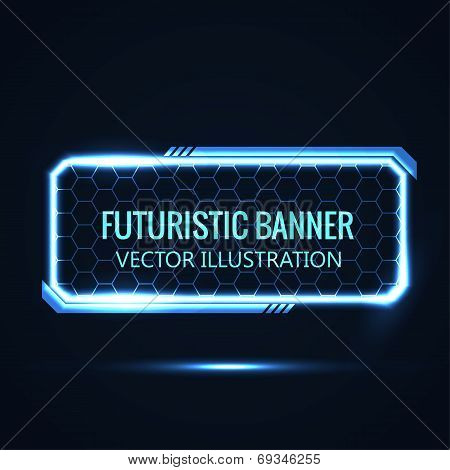 Futuristic banner