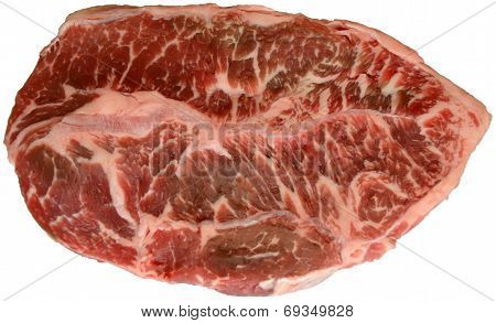 Raw Beef Steak Isolation
