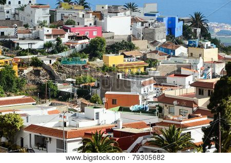 Typical Canarian Spanish House Building