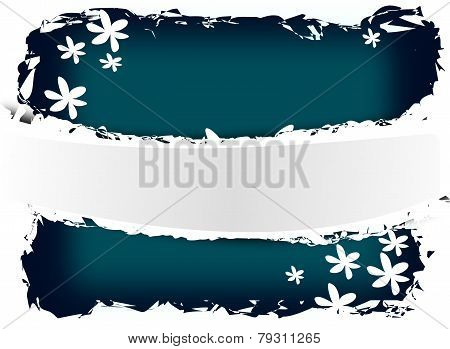 Torn Background Dark Blue