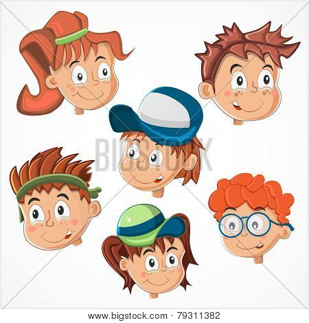 Children's faces
