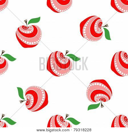White Apple Pattern