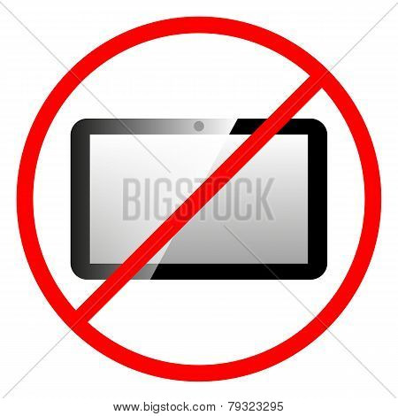 Icon Ban Tablet Computer.