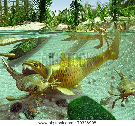 Devonian Lake Cycle Of Life