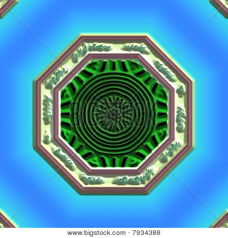 Mandala-östlichen abstract design