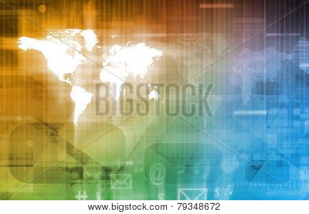 Web Application Database System in Tech Background