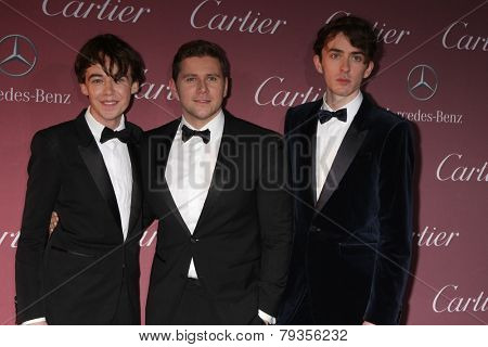 LOS ANGELES - JAN 3:  Alex Lawther, Allen Leech, Matthew Beard at the Palm Springs Film Festival Gala at a Convention Center on January 3, 2014 in Palm Springs, CA
