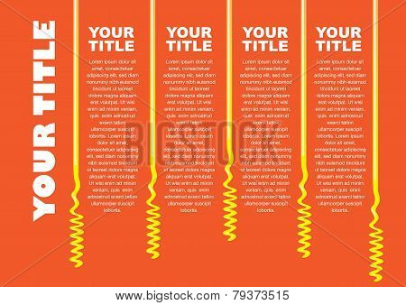 Red Background With Noodle Divider