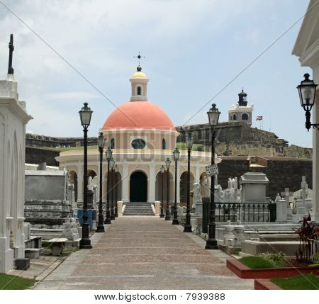 Kirkegården og kapellet i Old San Juan