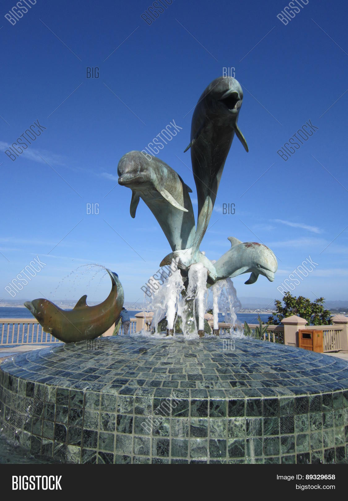 Dolphin Water Fountain Image & Photo (Free Trial) Bigstock