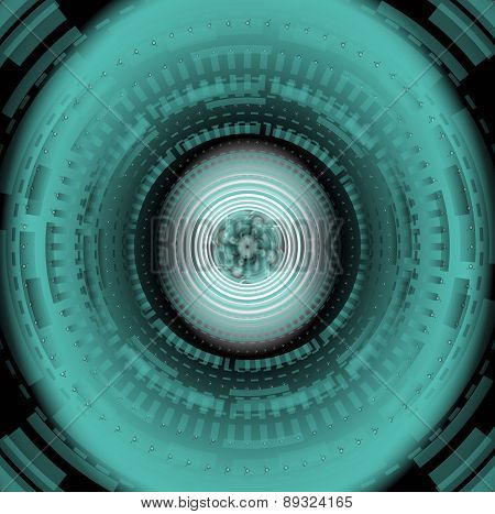 Blue abstract techical background design vector