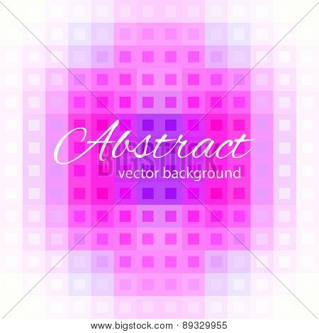 Geometric abstract background. Composition of squares. Mosaic purple .