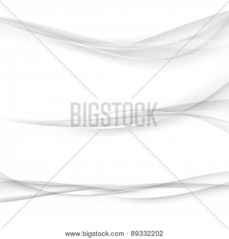 Three Abstract Swoosh Smooth Border Line Background