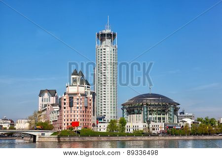 Moscow, Moskva River Embankment And House Of Music